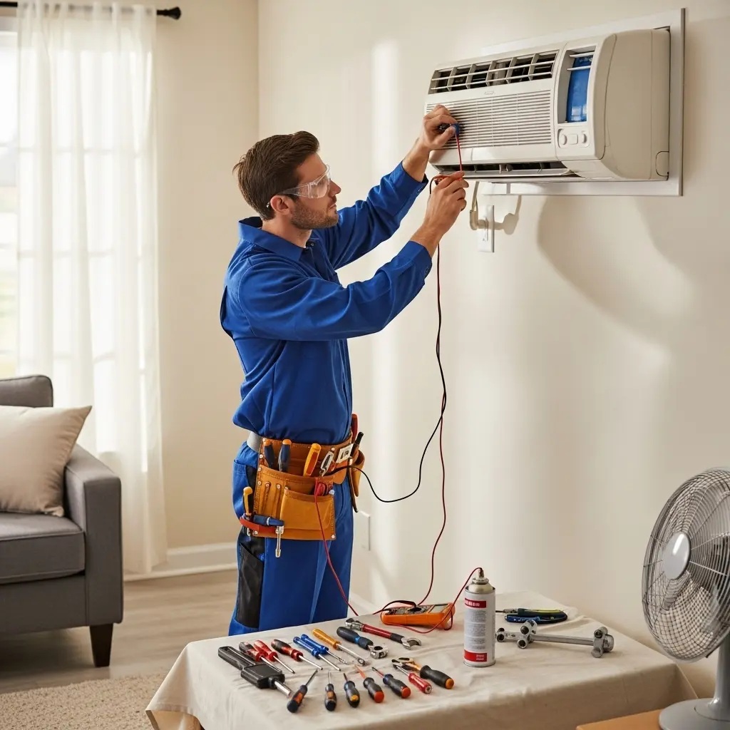 Selendi İndesit İndesit klima gaz dolumu ve bakım – Enerji verimliliği artırıldı. - Teknik servis örneği